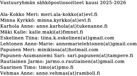 vastuuryhmän 2025-2026 yhteystiedot